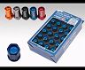 RAYS Wheels Dura-Nut L42 Straight Type 14x1.50 Lug Nut Set 16 Lug 4 Lock Set - Blue for Universal 