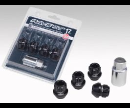 RAYS Wheels 17 Hex Racing Lock Nut Set L25 Short Type 12x1.25 - Black Chromate (4 Pieces) for Universal All