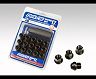 RAYS Wheels 17 Hex Racing Nut Set L25 Short Type 12x1.25 - Black Chromate (16 Pieces) for Universal 