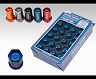 RAYS Wheels Dura-Nut L42 Straight Type 12X1.25 Lug Nut Set 16 Lug 4 Lock Set - Orange for Universal 