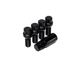 Vossen 28mm Lock Bolt - 14x1.5 - 17mm Hex - Cone Seat - Black (Set of 4) for Universal All