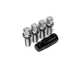 Vossen 30mm Lock Bolt - 14x1.25 - 17mm Hex - Cone Seat - Silver (Set of 4) for Universal All