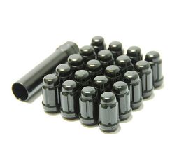 Wheel Mate Muteki Closed End Lug Nuts - Black Chrome 12x1.50 for Universal All