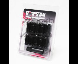 Wheel Mate Monster Lug 35 Open End Lug Nut Set of 20 - Black 1/2in Thread for Universal All