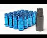 Wheel Mate Monster Open End Lug Nut Set of 20 - Blue 1/2in