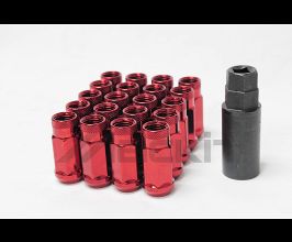 Wheel Mate Monster Open End Lug Nut Set of 20 - Red 1/2in for Universal All
