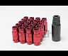 Wheel Mate Monster Open End Lug Nut Set of 20 - Red 1/2in