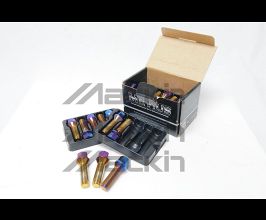 Wheel Mate Mevius Lug Bolt Set of 20 - Black 14x1.25 27mm Cone 60 DEG TAP for Universal All