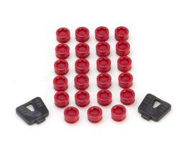 Wheel Mate SR45R Caps Set of 20 - Red for Universal All