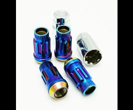 Wheel Mate Muteki SR45R Lug Nut Kit Lock Set 12x1.50 45mm - Burned Blue Neon for Universal All