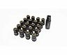 Wheel Mate Muteki HR38 Open End Lug Nuts 12x1.50 Titanium Chrome / Yellow Ring