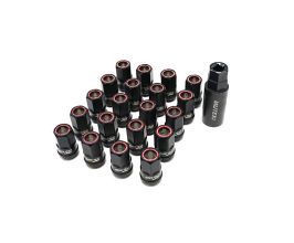 Wheel Mate Muteki HR38 Open End Lug Nuts 12x1.25 Titanium Chrome / Red Ring for Universal All