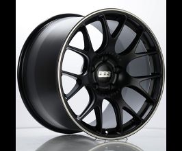 BBS CH-R 19x12 5x130 ET45 CB71.6 Satin Black Polished Rim Protector Wheel w/ Motorsport Etching for Universal All