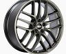 BBS CC-R 19x10 5x112 ET48 Satin Platinum Polished Rim Protector Wheel -82mm PFS/Clip Required for Universal 