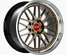 BBS LM 19x9.5 5x120 ET22 Satin Bronze Center/Bright Machined Lip/Blk Barrel Wheel -82mm PFS/Clip Req for Universal 