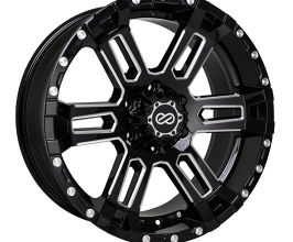 ENKEI Commander 20x9 25mm Offset 6x139.7 Bolt Pattern 78 Bore Black Machined Wheel for Universal All