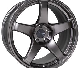 ENKEI PF05 18x7.5 48mm Offset 5x114.3 75mm Bore Dark Silver Wheel for Universal All