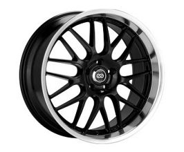 ENKEI Lusso 18x9 40mm Offset 5x114.3 Bolt Pattern 72.6 Bore Black w/ Machined Lip Wheel for Universal All