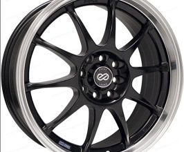 ENKEI J10 16x7 4x100/114.3 42mm Offset 72.62mm Bore Dia Matte Black w/ Machined Lip Wheel for Universal All