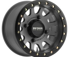 METHOD Method MR401 UTV Beadlock 15x7 4+3/+13mm Offset 4x136 106mm CB Titanium w/Matte Black Ring Wheel for Universal All