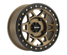 METHOD Method MR405 UTV Beadlock 15x7 4+3/+13mm Offset 4x156 132mm CB Method Bronze w/Matte Blk Ring Wheel for Universal All