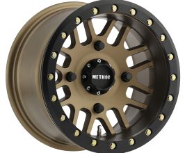 METHOD Method MR406 UTV Beadlock 14x10 5+5/-2mm Offset 4x156 132mm CB Method Bronze w/Matte Blk Ring Wheel for Universal All