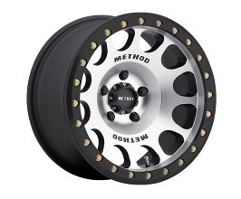 METHOD Method MR105 Beadlock 17x9 -38mm Offset 5x5 71.5mm CB Machined w/Matte Black Ring Wheel for Universal All