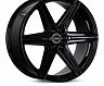 Vossen HF6-2 22x9.5 / 6x139.7 / ET20 / Deep Face / 106.1 - Gloss Black for Universal 