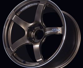 Yokohama Wheel TC4 17x8.5 +50 5x114.3 Racing Umber Bronze and Ring Wheel for Universal All