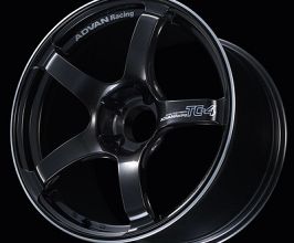 Yokohama Wheel TC4 17x7.5 +48 5-114.3 Black Gunmetallic & Ring Wheel for Universal All