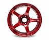 Yokohama Wheel TC4 17x7.5 +40 4-100 Racing Candy Red & Ring Wheel for Universal 