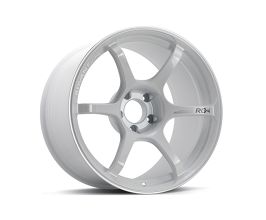 Yokohama Wheel RG-4 18x9 +25 5-114.3 Racing White Metallic & Ring Wheel for Universal All