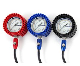 RAYS Wheels Racing Air Gauge - REd for Universal All